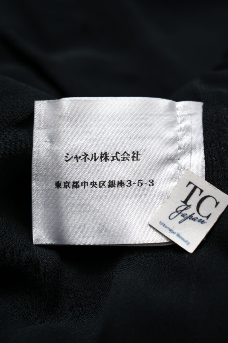 CHANEL 09C Black Jewel Embellished Mesh Lesage Tweed Cardigan Jacket 34 シャネル ブラック ジュエリー ビーズ メッシュレース カーディガン ジャケット 即発