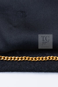 CHANEL 96A Vintage Charcoal Gray Wool 100 Gold CC Logo Buttons Jacket 38 40 シャネル ヴィンテージ チャコール グレー ウール 100% ゴールド CC ボタン ジャケット 即発