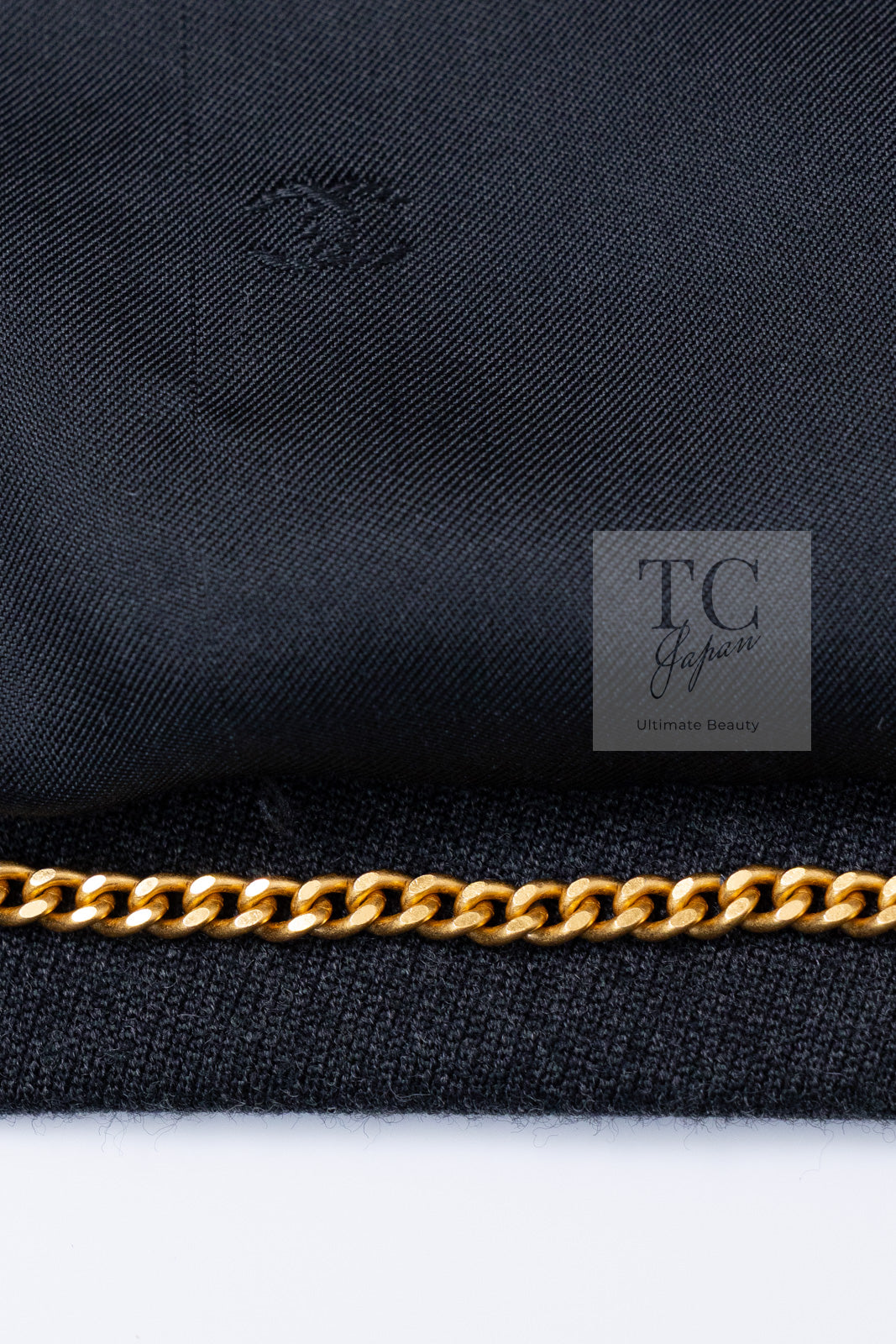 CHANEL 96A Vintage Charcoal Gray Wool 100 Gold CC Logo Buttons Jacket 38 40 シャネル ヴィンテージ チャコール グレー ウール 100% ゴールド CC ボタン ジャケット 即発