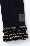 CHANEL 17PF Black Gold Trim Wool Tweed Jacket 34 シャネル ブラック ゴールド トリミング ウール ジャケット 即発