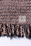 CHANEL 18PS Pink Black Fringe Cotton Collarless Tweed Jacket 34 36 シャネル ピンク ブラック フリンジ コットン ノーカラー ツイード ジャケット 即発