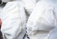 CHANEL 20B Ivory White Ecru Black Braided Trim Collarless Tweed Jacket 34 42 シャネル アイボリー ホワイト ブラック ブレード トリム ノーカラー ツイード ジャケット 即発