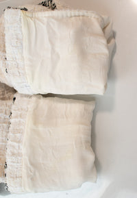 CHANEL 20B Ivory White Ecru Black Braided Trim Collarless Tweed Jacket 42 シャネル アイボリー ホワイト ブラック ブレード トリム ノーカラー ツイード ジャケット 即発