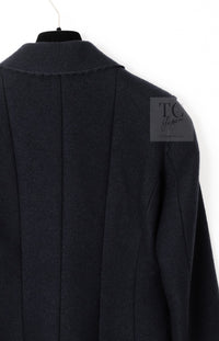 CHANEL 14PF Black CC Button Wool Coat Jacket 34 シャネル ブラック ココボタン ウール コート ジャケット 即発