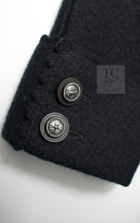 CHANEL 14PF Black CC Button Wool Coat Jacket 34 シャネル ブラック ココボタン ウール コート ジャケット 即発