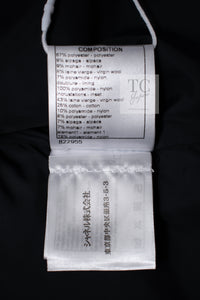 CHANEL 16B Grey Black Herringbone Pattern Mohair Alpaca Hood Jacket 34 シャネル グレー ブラック ヘリンボーン チェック 柄 モヘア アルパカ フード付きジャケット 即発