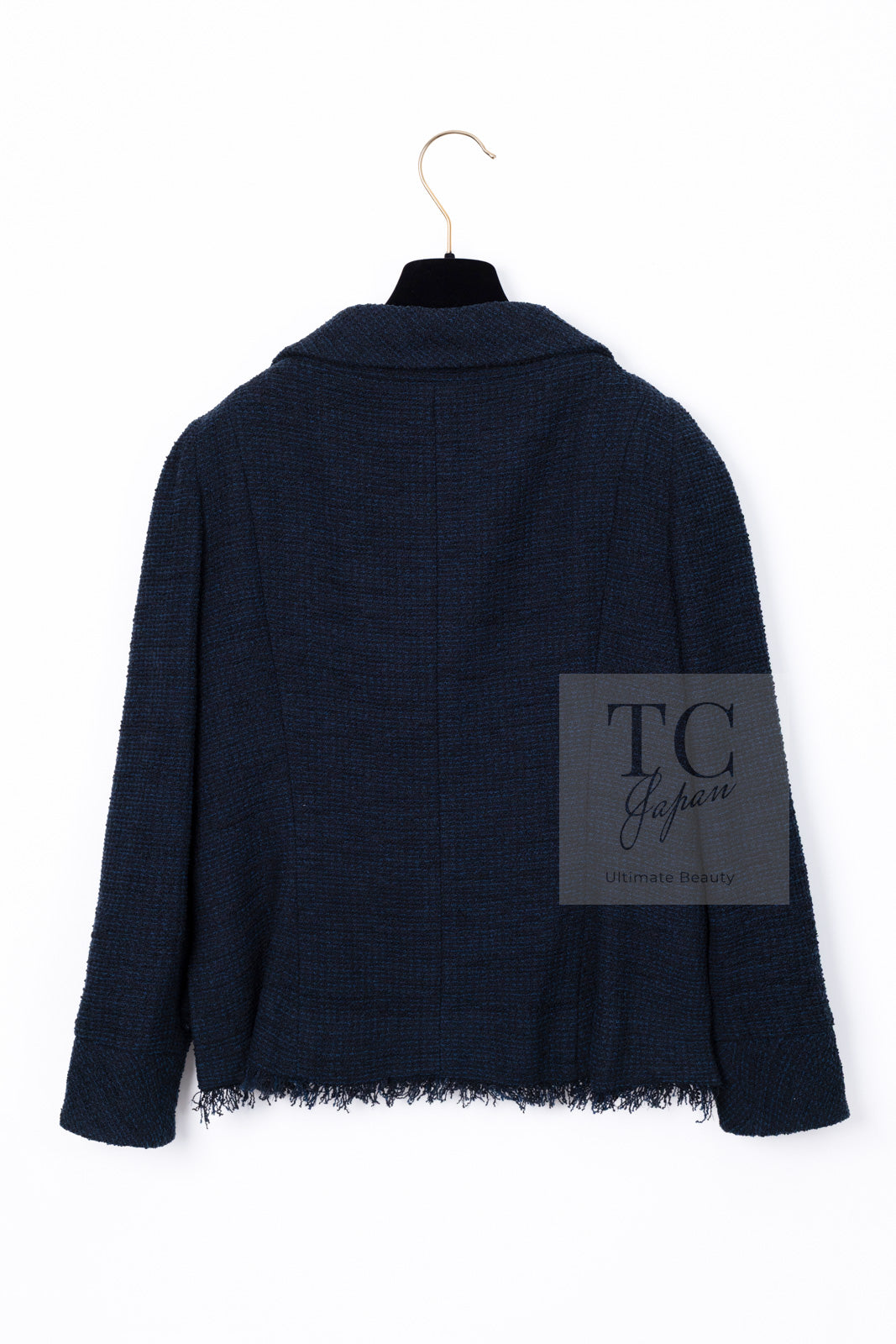 シャネル ジャケット スカート スーツ CHANEL 13C ブラック ネイビー