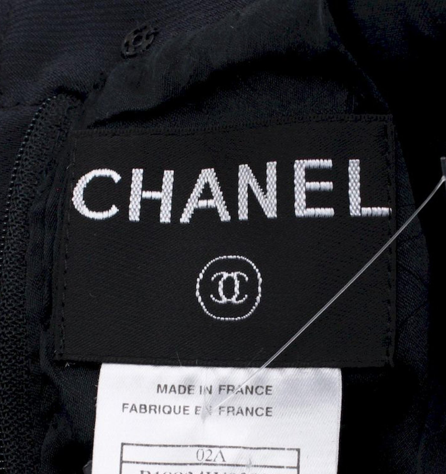 CHANEL 02A Dark Navy Rhinestones Wool Jacket 42 シャネル ダークネイビー ウール ヘップバーン風 ラインストーン 王冠ジャケット 即発