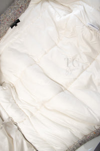 CHANEL 17PF Gray Multi Rhinestone Wool Alpaca Zip up Blouson Jumper Jacket 36 38 シャネル グレー マルチ ビジュー ラインストーン ウール アルパカ ジッパー ブルゾン ジャンパー ジャケット 即発