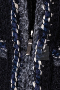 CHANEL 17PF Black Braid Trim Zipper Wool Tweed Jacket 36 38 シャネル ブラック ブレイド トリム ブレイド トリム ジッパー ウール ジャケット 即発