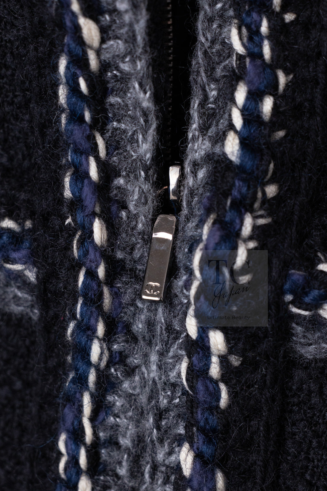 CHANEL 17PF Black Braid Trim Zipper Wool Tweed Jacket 36 38 シャネル ブラック ブレイド トリム ブレイド トリム ジッパー ウール ジャケット 即発