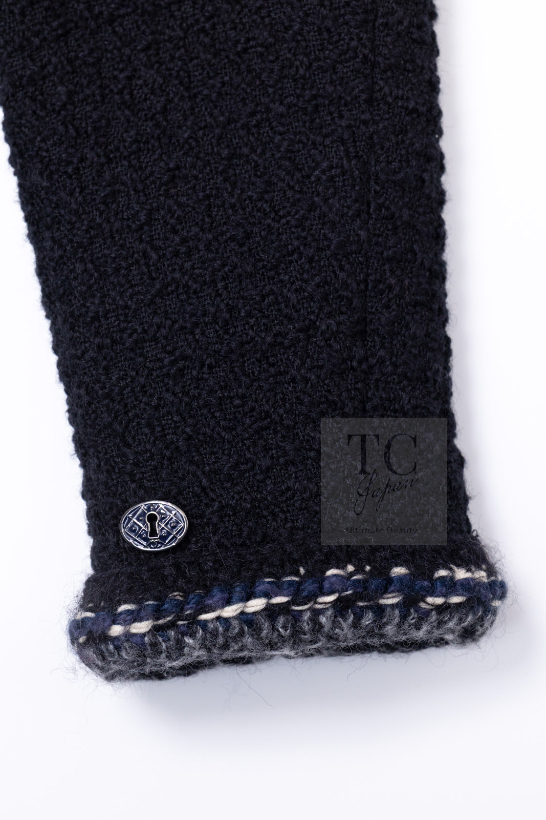 CHANEL 17PF Black Braid Trim Zipper Wool Tweed Jacket 36 38 シャネル ブラック ブレイド トリム ブレイド トリム ジッパー ウール ジャケット 即発