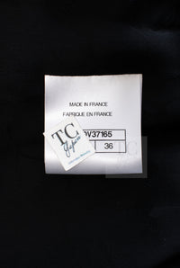 CHANEL 17PF Black Braid Trim Zipper Wool Tweed Jacket 36 38 シャネル ブラック ブレイド トリム ブレイド トリム ジッパー ウール ジャケット 即発