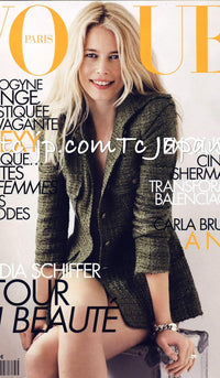 CHANEL 08C Green Cotton Silk Linen Tweed Jacket 38 シャネル グリーン コットン シルク リネン 麻 ツイード ジャケット 即発