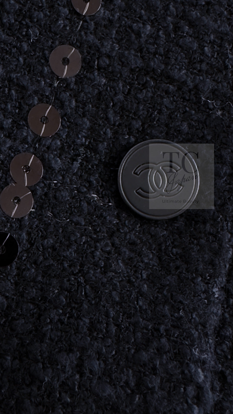 CHANEL 02A Black Lesage Sequin Cotton Wool Jacket 36 シャネル ブラック ルサージュ スパンコール コットン ウール ジャケット 即発