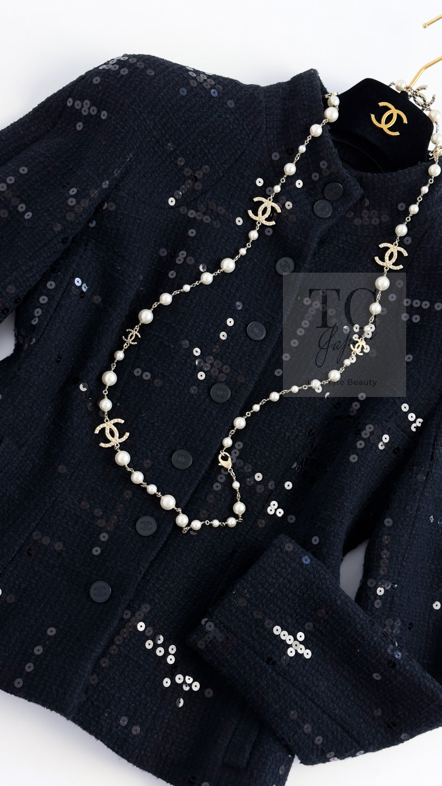 CHANEL 02A Black Lesage Sequin Cotton Wool Jacket 36 シャネル ブラック ルサージュ スパンコール コットン ウール ジャケット 即発