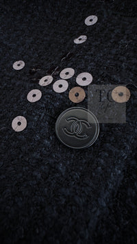 CHANEL 02A Black Lesage Sequin Cotton Wool Jacket 36 シャネル ブラック ルサージュ スパンコール コットン ウール ジャケット 即発