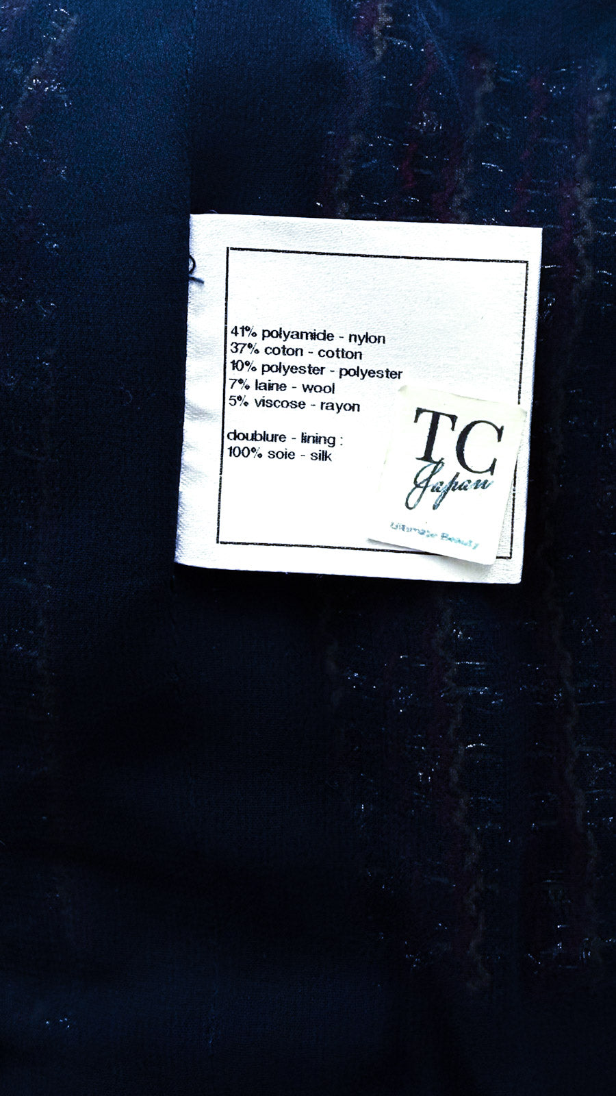 CHANEL 11C Red Black Silver Metalic Cropped Jacket 36 シャネル レッド ブラック シルバー メタリック ジャケット 即発