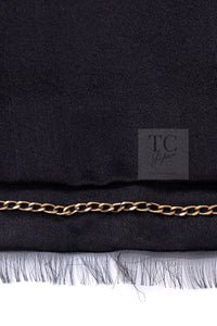 CHANEL 06A Black Beaded Sequin Embellishments Lesage Wool Silk Collarless Jacket 40 42 シャネル ブラック ビーズ スパンコール ルサージュ ウール シルク ジャケット 即発