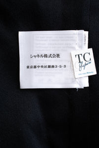 CHANEL 06A Black Beaded Sequin Embellishments Lesage Wool Silk Collarless Jacket 40 42 シャネル ブラック ビーズ スパンコール ルサージュ ウール シルク ジャケット 即発