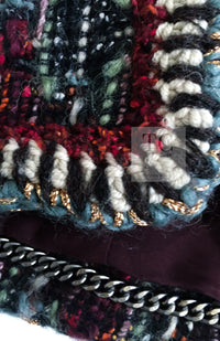 CHANEL 15A Maroon Wine Red Braid Trimming Wool Tweed Jacket 34 シャネル ワインレッド ブレイドトリミング ウール ツイード ジャケット 即発