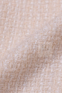 CHANEL 11S Ivory Creme Crochet Braid Trim Cotton Jacket 36 38 シャネル アイボリー クリーム クロシェット ブレイド トリミング コットン ジャケット 即発