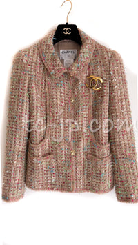 CHANEL 04A Beige Multi Color Lesage Tweed Jacket 38 シャネル ベージュ マルチカラー ルサージュ ツイード ジャケット 即発