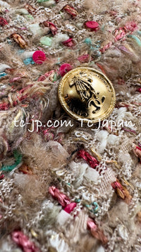 CHANEL 04A Beige Multi Color Lesage Tweed Jacket 38 シャネル ベージュ マルチカラー ルサージュ ツイード ジャケット 即発