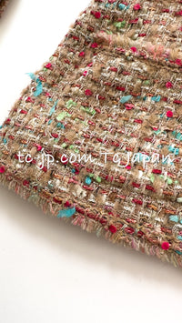 CHANEL 04A Beige Multi Color Lesage Tweed Jacket 38 シャネル ベージュ マルチカラー ルサージュ ツイード ジャケット 即発