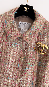 CHANEL 04A Beige Multi Color Lesage Tweed Jacket 38 シャネル ベージュ マルチカラー ルサージュ ツイード ジャケット 即発