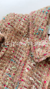 CHANEL 04A Beige Multi Color Lesage Tweed Jacket 38 シャネル ベージュ マルチカラー ルサージュ ツイード ジャケット 即発