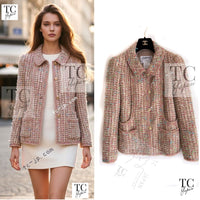 CHANEL 04A Beige Multi Color Lesage Tweed Jacket 38 シャネル ベージュ マルチカラー ルサージュ ツイード ジャケット 即発