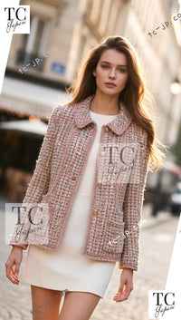 CHANEL 04A Beige Multi Color Lesage Skirt 38 シャネル ベージュ マルチカラー ルサージュ スカート 即発