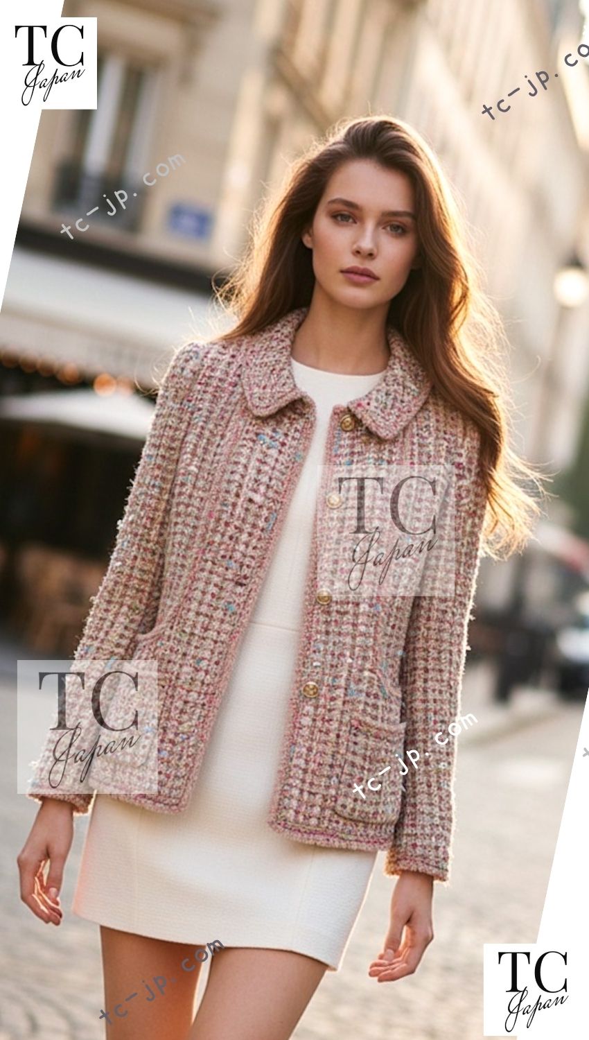 CHANEL 04A Beige Multi Color Lesage Skirt 38 シャネル ベージュ マルチカラー ルサージュ スカート 即発