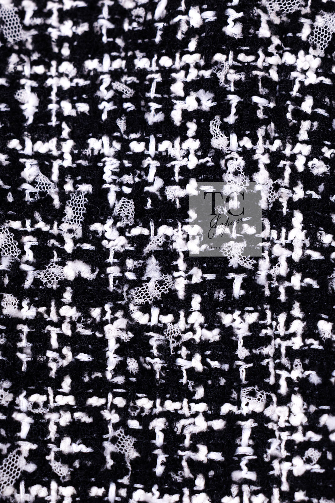 CHANEL 09S Black White Collarless Tweed Jacket 34 シャネル ブラック ホワイト ノーカラー ツイード ジャケット 即発