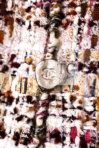 CHANEL 06S Red Brown Multi Tweed Jacket 38 40 シャネル レッド ブラウン マルチカラー ツイード ジャケット 即発