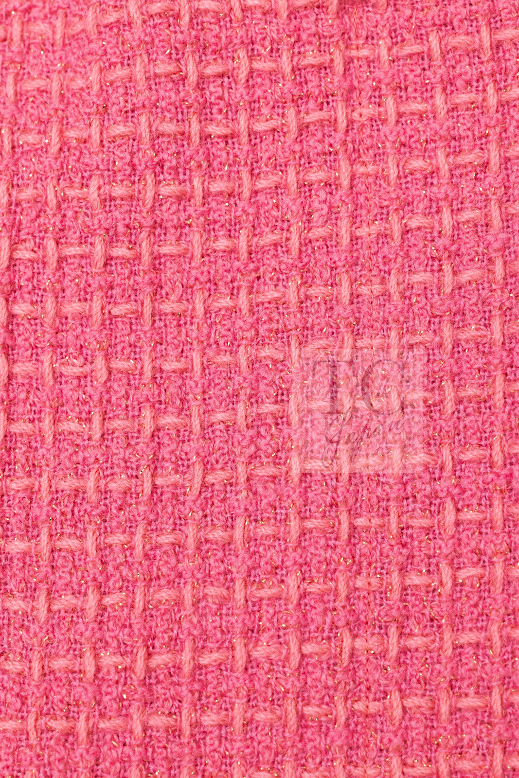 CHANEL 20PF Pink V-Neck Wool Tweed Jacket Coat CC Logo Button 50 シャネル ピンク ウール ツイード Vネック ジャケット コート CCロゴボタン 即発