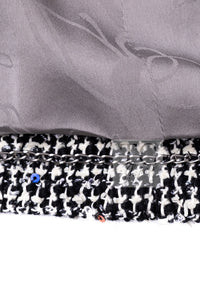 CHANEL 15C Black White Sequin Cotton Wool Tweed Jacket 36 シャネル ブラック ホワイト スパンコール コットン ウール ツイード ジャケット 即発