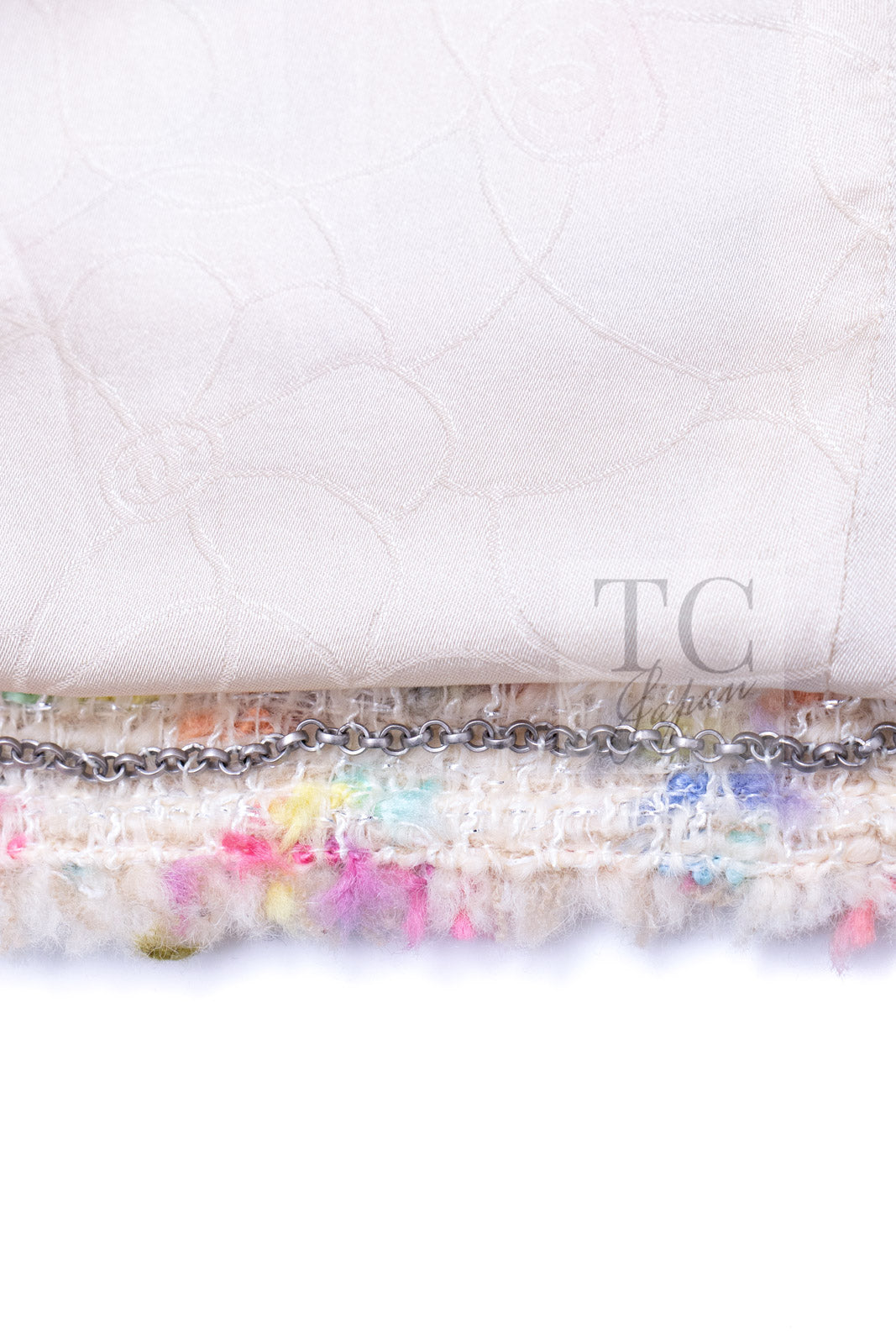 CHANEL 04A Ivory Multi Zipper Wool Tweed Jacket 38 シャネル アイボリー マルチ ジッパー ウール ツイード ジャケット 即発