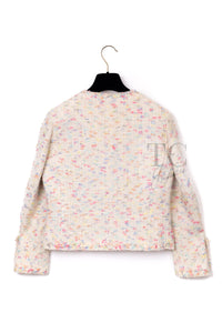 CHANEL 04A Ivory Multi Zipper Wool Tweed Jacket 38 シャネル アイボリー マルチ ジッパー ウール ツイード ジャケット 即発