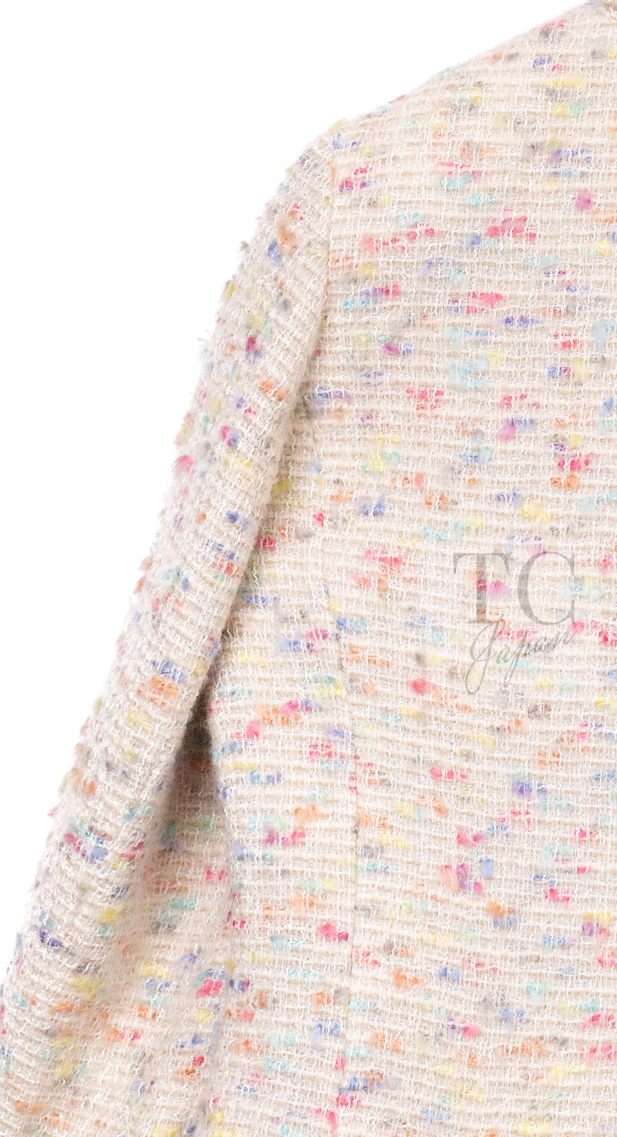 CHANEL 04A Ivory Multi Zipper Wool Tweed Jacket 38 シャネル アイボリー マルチ ジッパー ウール ツイード ジャケット 即発