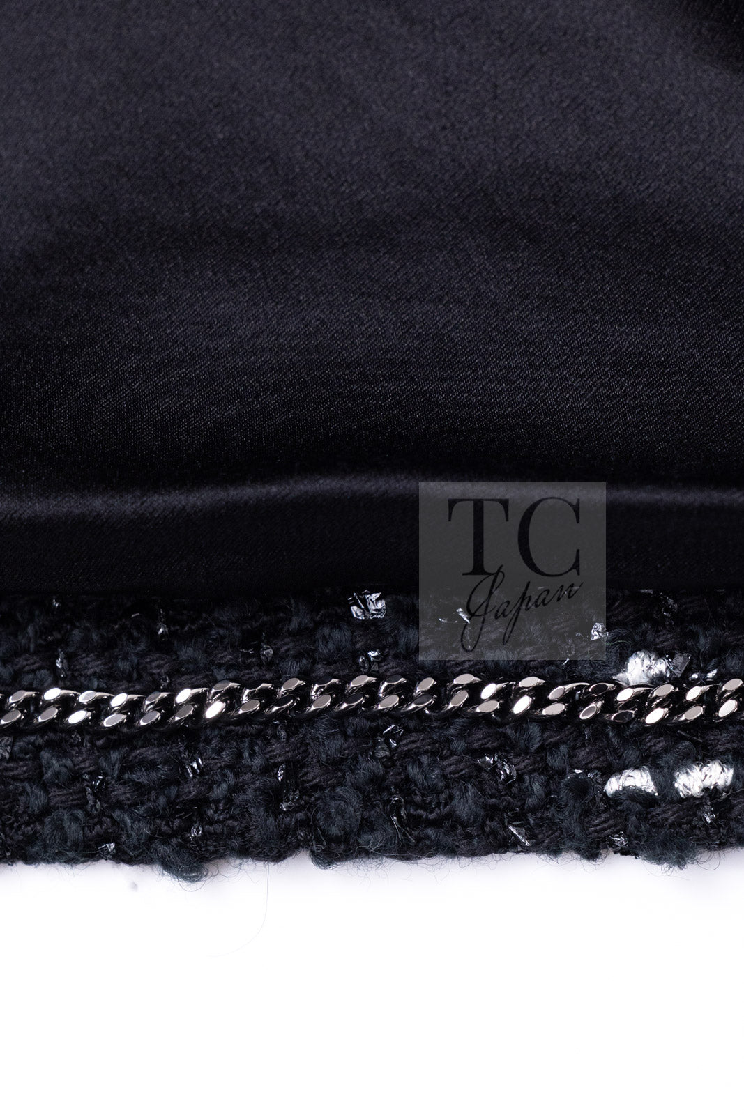 CHANEL 18A Black White Tweed Jacket 38 シャネル ブラック ホワイト ツイード ジャケット 即発