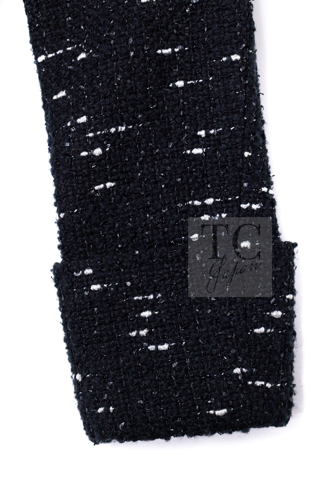 CHANEL 18A Black White Tweed Jacket 38 シャネル ブラック ホワイト ツイード ジャケット 即発