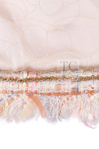 CHANEL 04S Nude Beige Pink Multicolor Mix Gold CC Buttons Tweed Jacket 38 シャネル ヌード ベージュ ピンク マルチカラー ミックス ゴールド CC ボタン ツイード ジャケット 即発