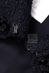 CHANEL 09C Black Jewel Embellished Mesh Lesage Tweed Cardigan Jacket Tops 34 36 シャネル ブラック ジュエリー ビーズ メッシュレース カーディガン ジャケット トップス 即発 - TC JAPAN