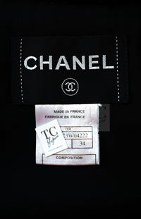 CHANEL 09C Black Jewel Embellished Mesh Lesage Tweed Cardigan Jacket Tops 34 36 シャネル ブラック ジュエリー ビーズ メッシュレース カーディガン ジャケット トップス 即発 - TC JAPAN