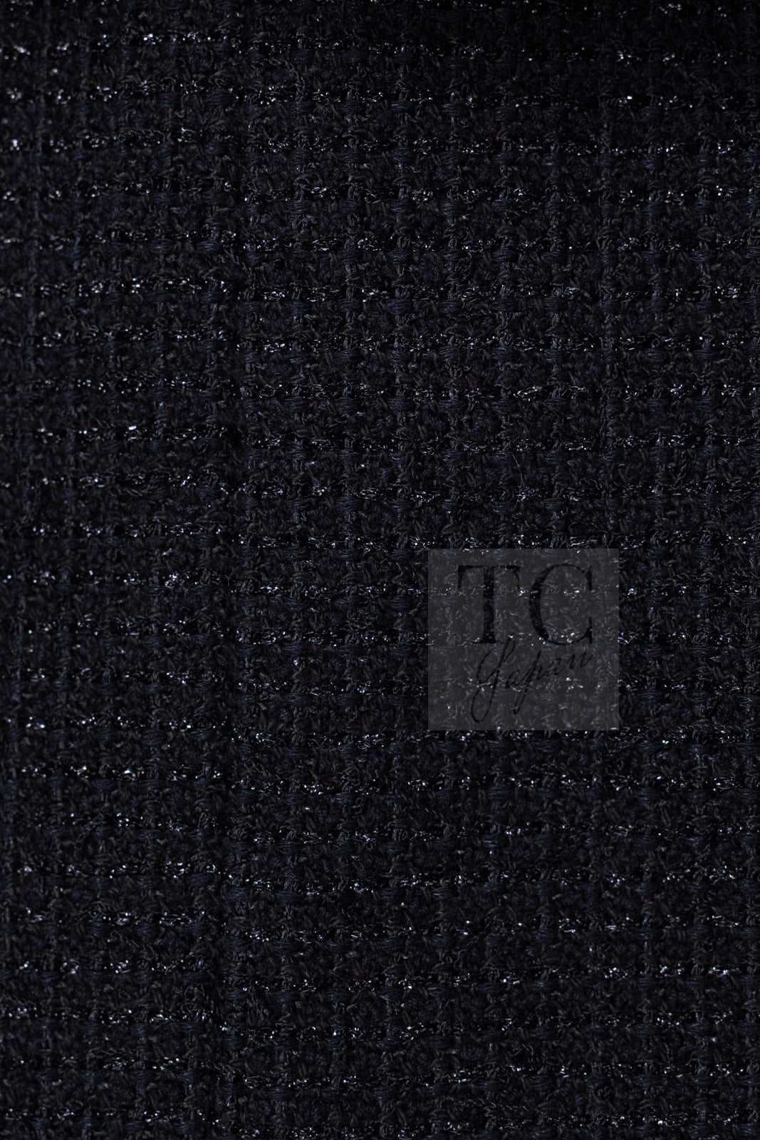 CHANEL 25S Black Cotton Collarless Tweed Jacket 40 シャネル ブラック コットン ノーカラー ツイード ジャケット カメリアボタン 即発