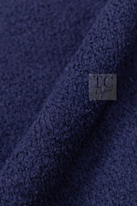CHANEL 19C Navy Black Gold Cotton Cardigan Jacket 36 シャネル ネイビー ブラック ゴールド コットン カーディガン ジャケット 即発