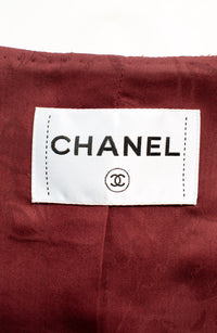 CHANEL 15C Red Multi Gripoix Button Tweed Jacket 36 38 シャネル レッド マルチカラー グリポア 宝石 ボタン ツイード ジャケット 即発