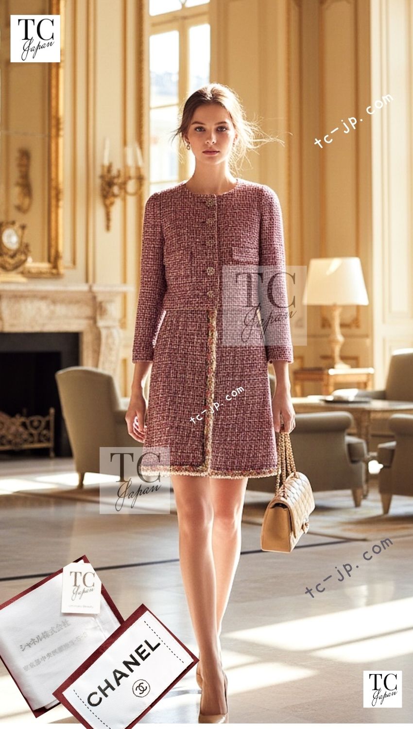 CHANEL 15C Red Multi Gripoix Button Tweed Jacket 36 38 シャネル レッド マルチカラー グリポア 宝石 ボタン ツイード ジャケット 即発